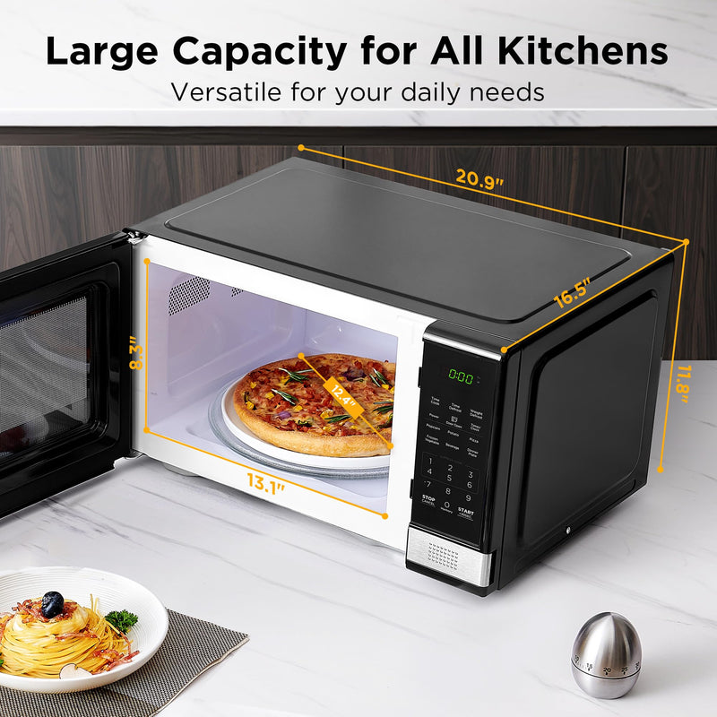 BLACK+DECKER - EM031MB11-P/CA - Countertop Microwave | 1.1 cu ft / 31.1 L