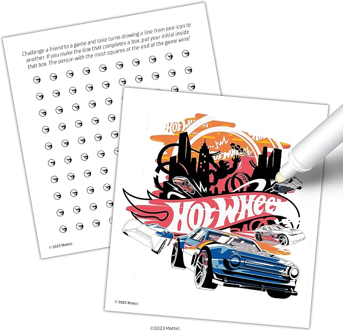 Imagine Ink - Livre de coloriage magique Hot Wheels