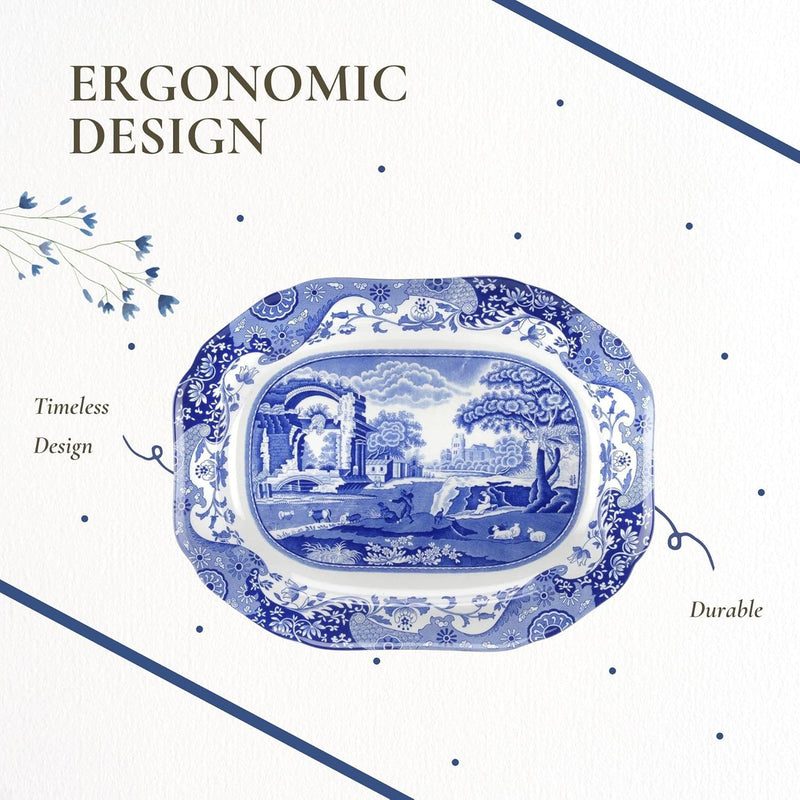 Spode - Blue Italian - Platter | 14 in / 35.6 cm