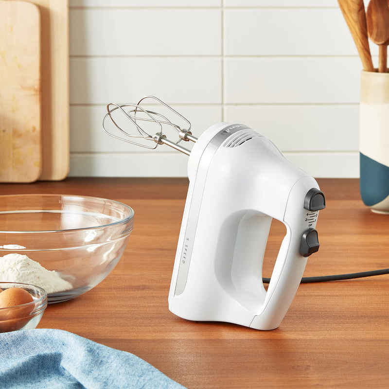 KitchenAid - KHM512WH - 5-Speed Hand Mixer - White