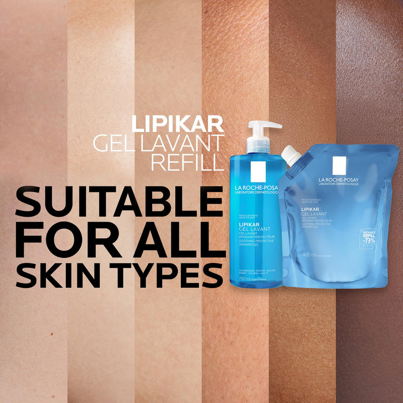 La Roche-Posay - Lipikar Cleansing Gel Refill - 400 mL