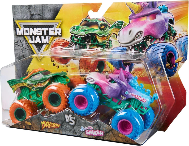 Monster Jam - Lot de 2 camions miniatures à l'échelle 1:64 Série 33