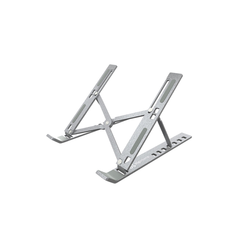 Klipxtreme Flexus Aluminum Foldable Laptop Stand in silver