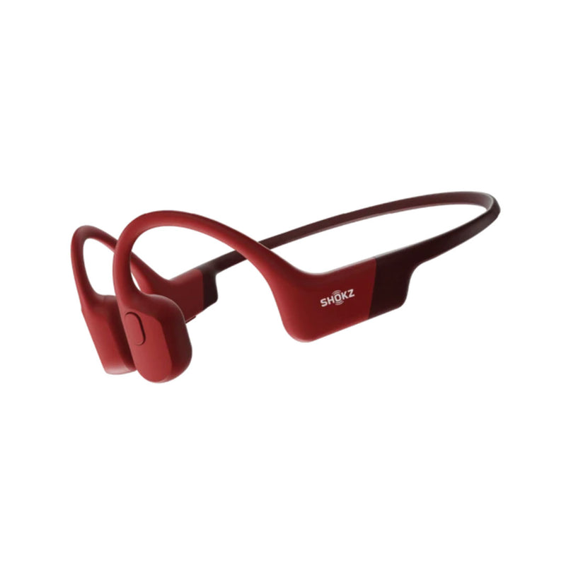 Shokz OpenRun bone conduction Bluetooth headset in red – view 2