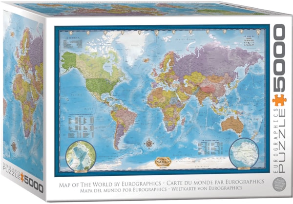 Eurographics - Puzzle de 5000 pièces - Puzzle Carte du monde