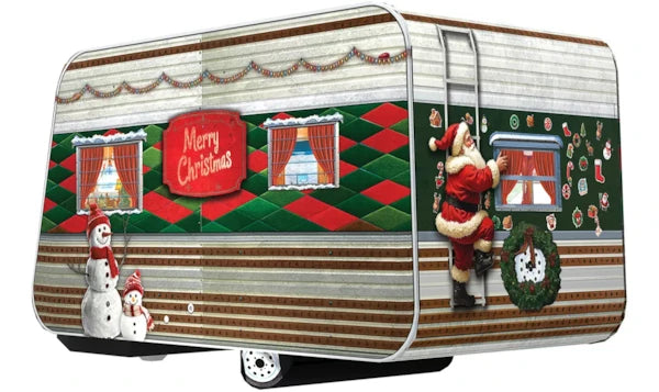 Eurographics - Casse-tête en étain en forme de 550 pièces - Roulotte de camping de Noël en étain
