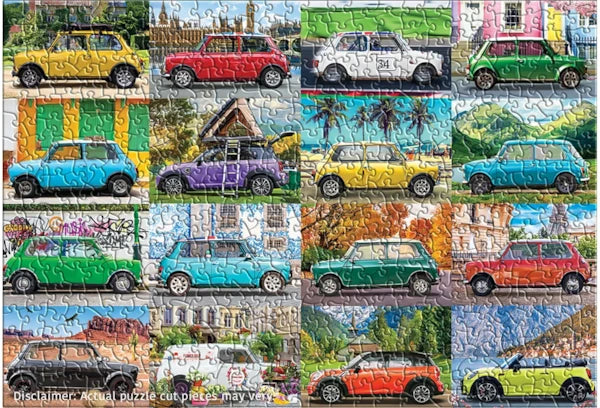 Eurographics - Puzzle en étain de 550 pièces en forme - Étain Mini Cooper classique
