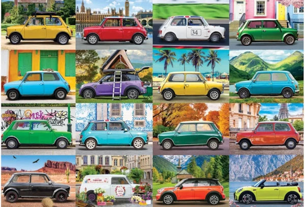 Eurographics - Puzzle en étain de 550 pièces en forme - Étain Mini Cooper classique