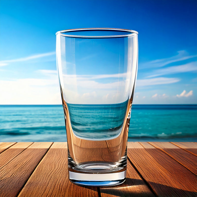 Masterbrew Conical Amber Beer Glasses (6-Pack) | 650 mL / 22 oz – lifestyle or serving view