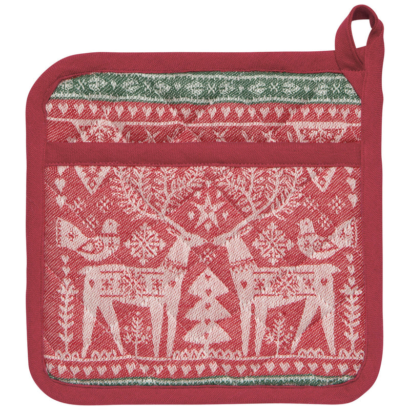 Now Designs - Folk Forest Christmas Jacquard Potholder