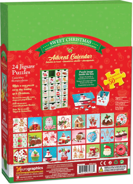 Eurographics - Advent Calendar - Sweet Christmas, 24 Jigsaw Puzzles