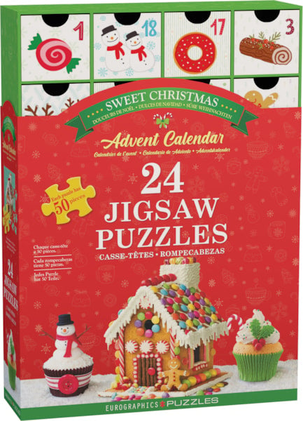 Eurographics - Advent Calendar - Sweet Christmas, 24 Jigsaw Puzzles