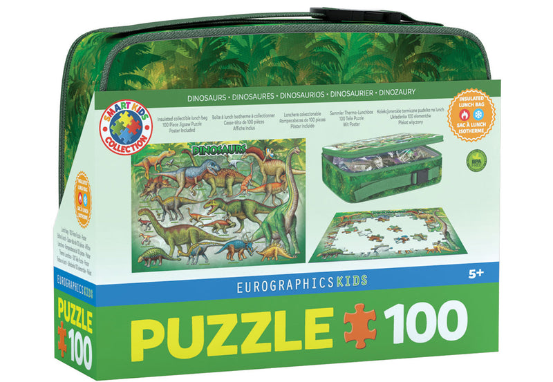 Eurographics - Dinosaurs Lunch Bag (LUNCH BAG 100-Piece Puzzle) - Limolin 