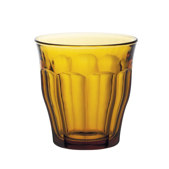 Duralex - Picardie Amber Glass Tumbler 310 mL, Set of 4
