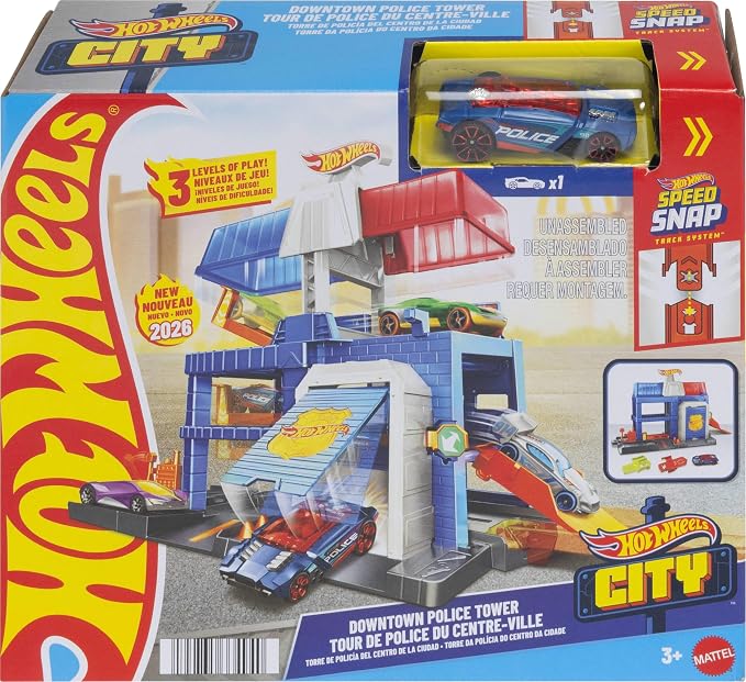 Hot Wheels - City Downtown Police Station Playset