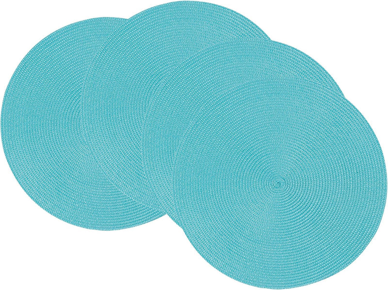 Now Designs Disko round placemats set of 4 - Turquoise