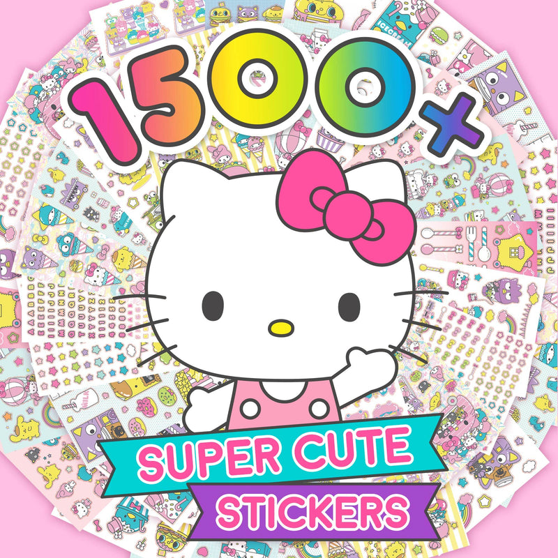 Hello Kitty and Friends Super-Cute Kawaii Sticker Book – 1,500 Stickers
