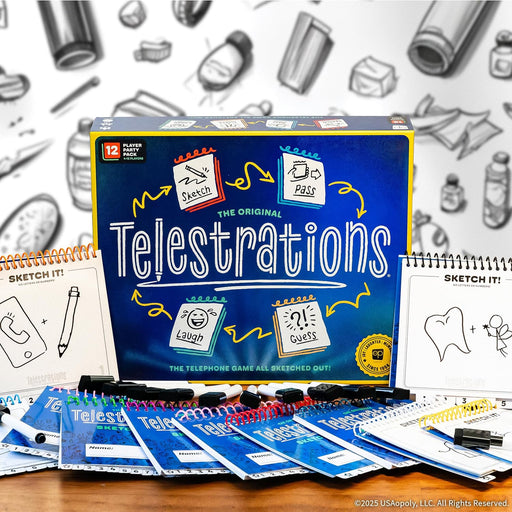 USAopoly - Telestrations, 12 Player Party Pack Game