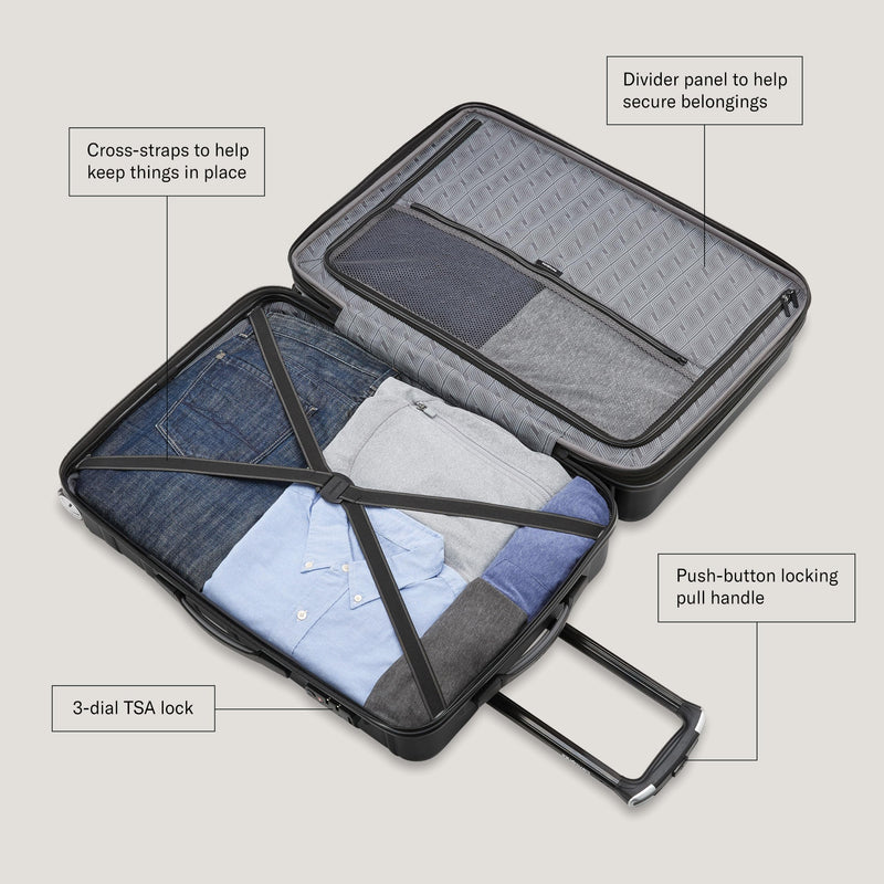 Samsonite Omni 2 Carry-On Suitcase 141130-7722, Arctic Silver
