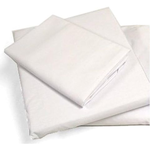 Belmonda - Sheets FLAT Microfiber /Drap Plat 64"x94" (Blanc/White)