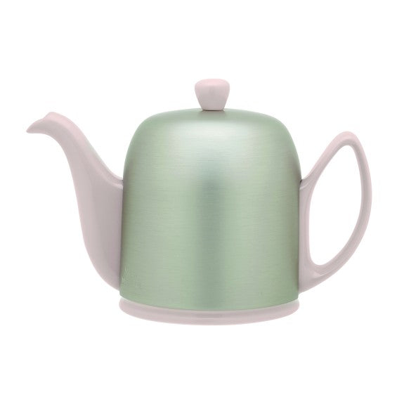 Degrenne Paris - Salam Pink Teapot With Mint Aluminum Lid 6 cup