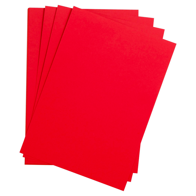 Clairefontaine Etival Color Bright Red drawing paper – 160 gsm, 75 × 110 cm