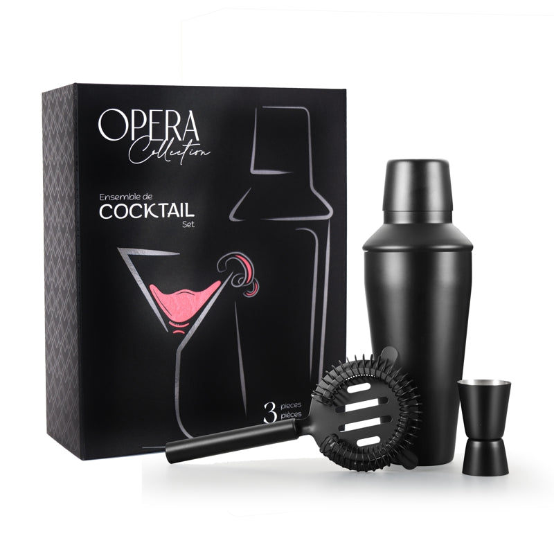 Natural Living - Coffret cocktail OPERA 3 pièces 