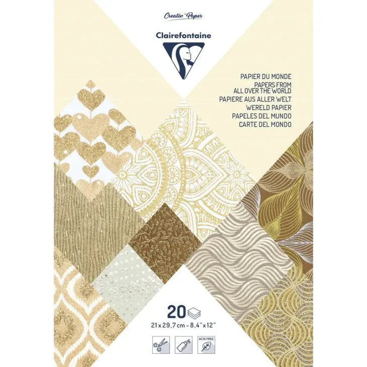 World Paper Ivory/Chestnut  A4