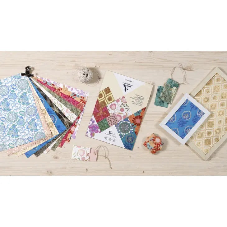 Notepad with papers from around the world 20 sheets  A4