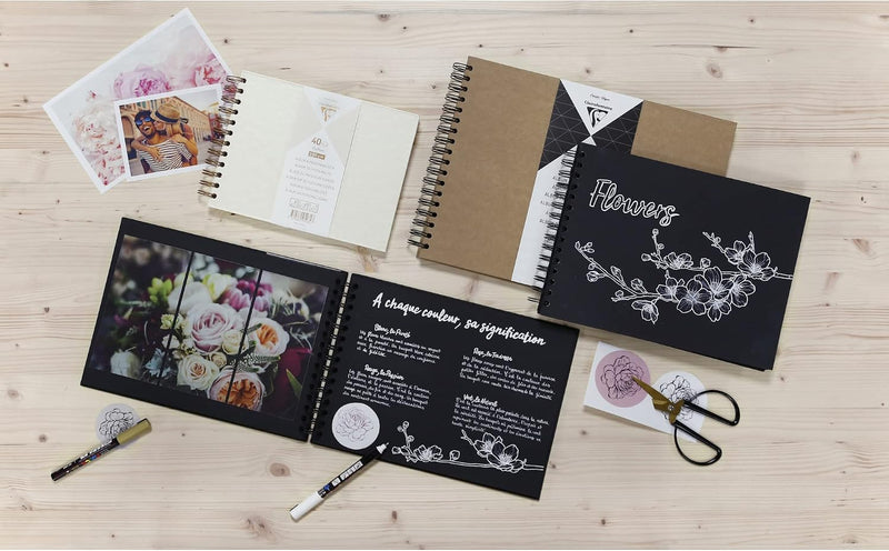 Kraft hard cover album 200G 40 pages (4.9 x 3.7 in)