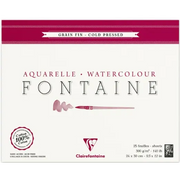 Clairefontaine Fontaine Fine Grain watercolour block – 24 × 30 cm