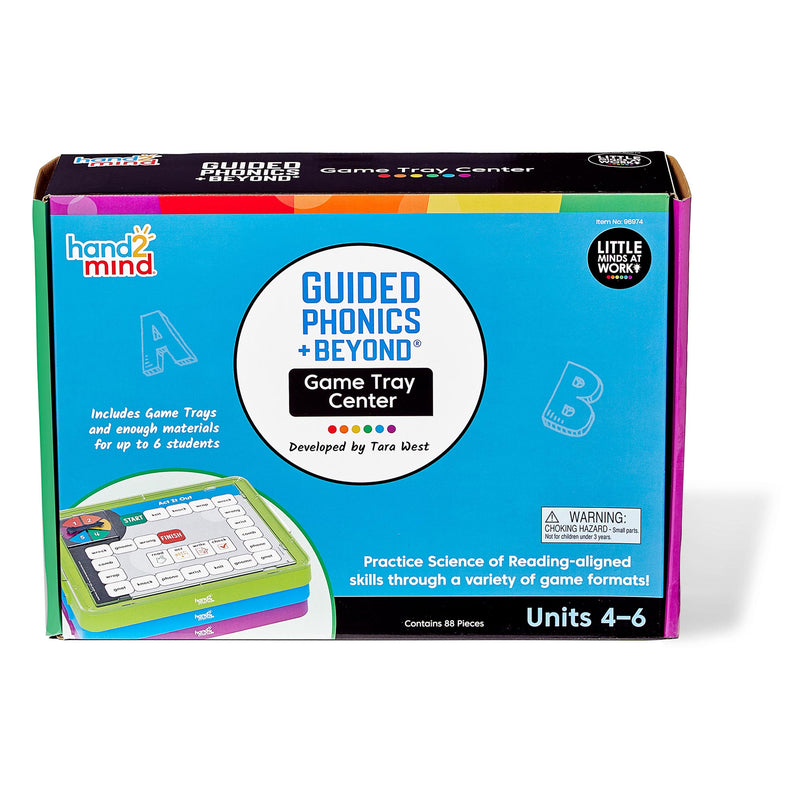 hand2mind Guided Phonics + Beyond Game Tray Center Units 4-6