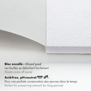 Grained Paint On Glued Pads 20 sheets A5 (5.8 x 8.3 in)
