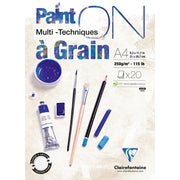 Clairefontaine Paint’On Grained pad – A4 / 21 × 29.7 cm