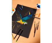 Painting On Multi Technic Black 250G 20 sheets A4 (8.25 x 11.75 in)