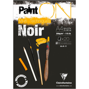Painting On Multi Technic Black 250G 20 sheets A4 (8.25 x 11.75 in)