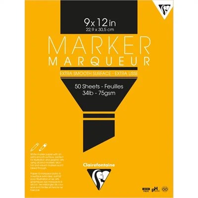 Clairefontaine - Bloc de Dessin Layout 75G 50 Feuilles (22,9 x 30,5 cm)