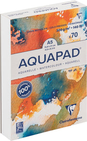 Clairefontaine Aquapad glued watercolour pad, A6, 50 sheets