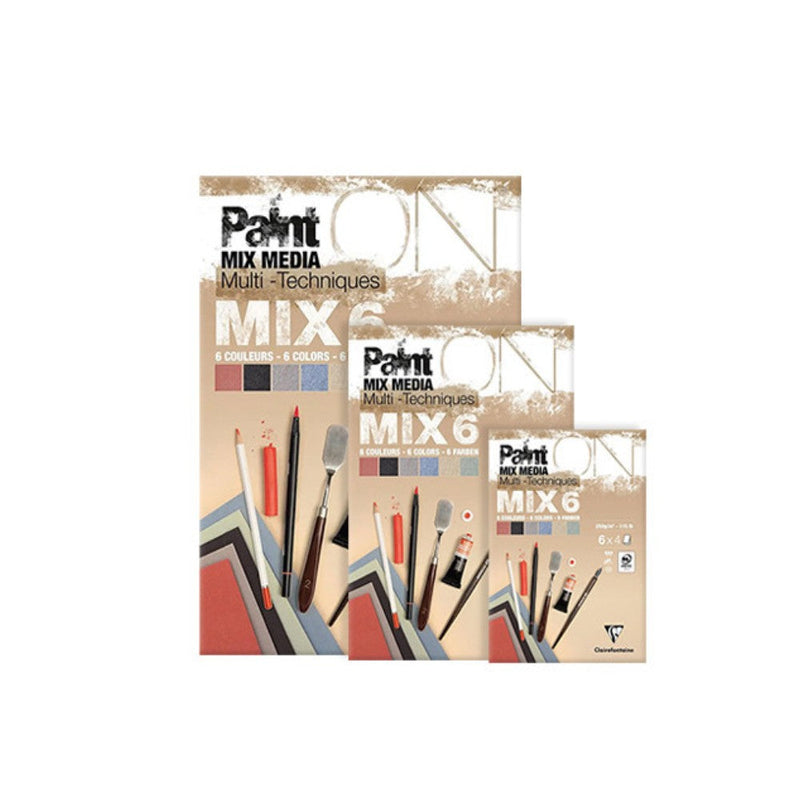 Paint'On pad Mix6 250G 24 sheets 6 x 4 sheets A3 (11.7 x 16.5 in)