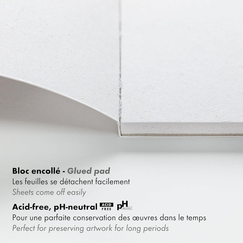 Glued Drawing Pad Paint'On Misca 250G 15 sheets A5 (5.8 x 8.3 in)