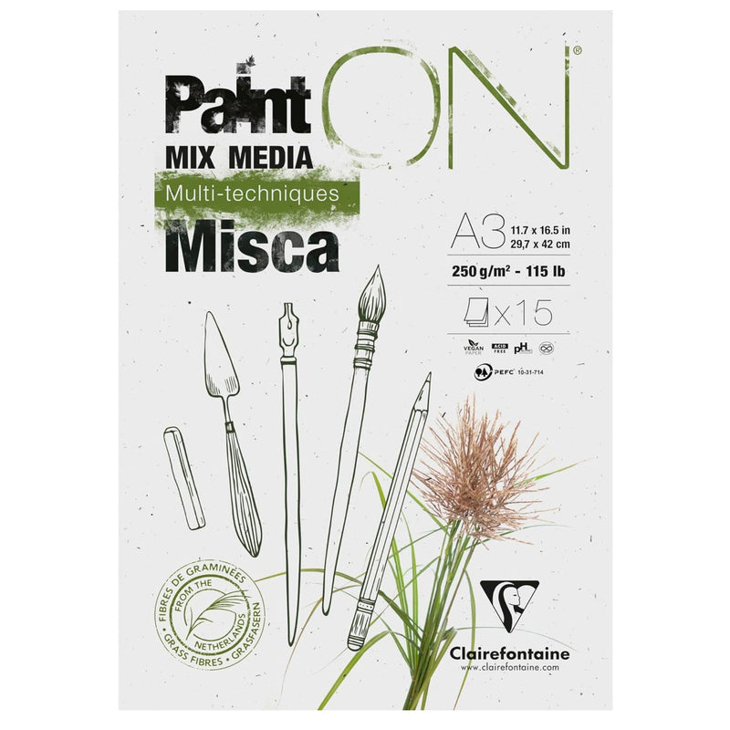 Clairefontaine Paint’On Misca pad – A3 / 29.7 × 42 cm