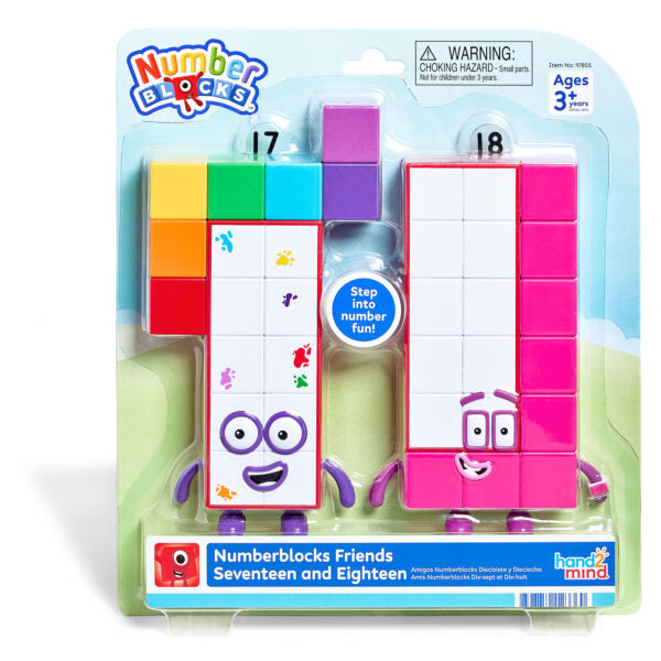 Hand2mind – Numberblocks Friends Seventeen & Eighteen Figure Pack