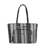 LUG Arpeggio Tote Bag in Love Stripe Black
