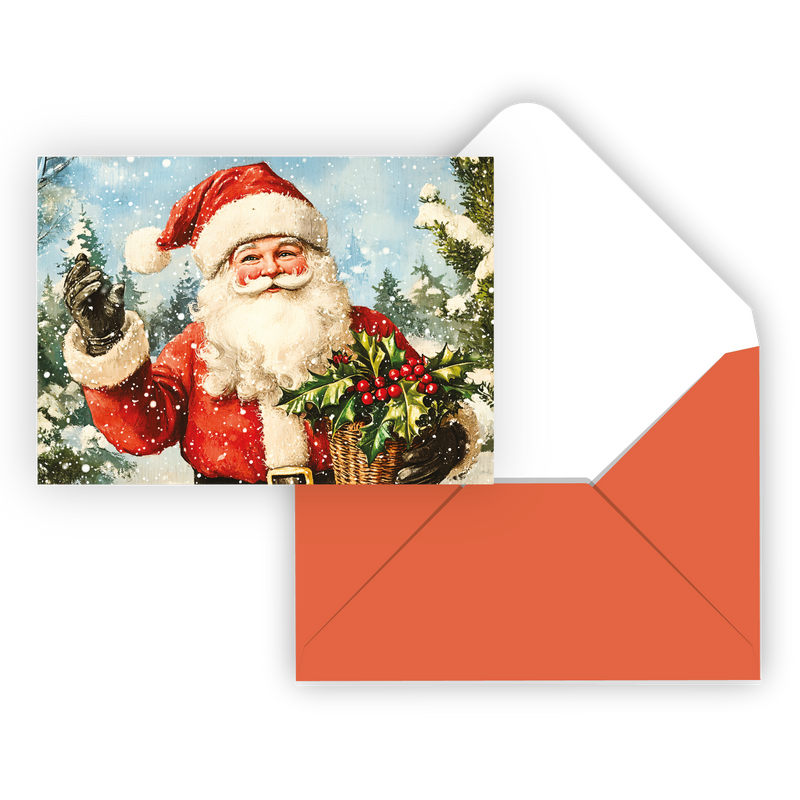 CARTE NOËL IDV./  PÈRE NOËL VINTAGE