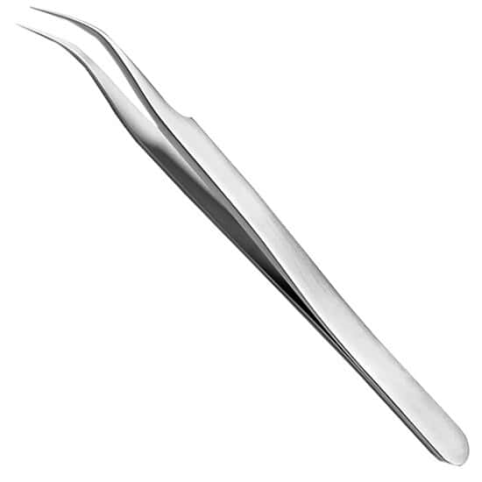 Belmonda - Pince à épiler courbée en acier inoxydable 12,7 cm