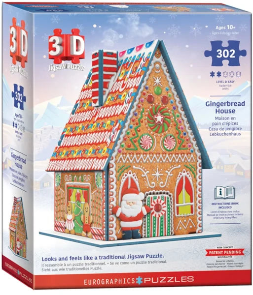 Eurographics - Casse-tête 3D - Maison en pain d'épices