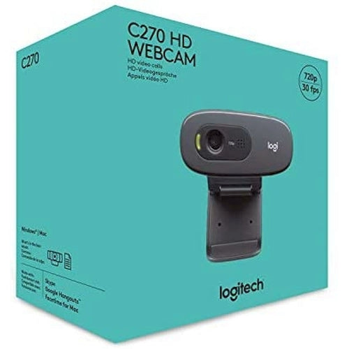 Logitech C270 HD webcam 720p in black – view 8