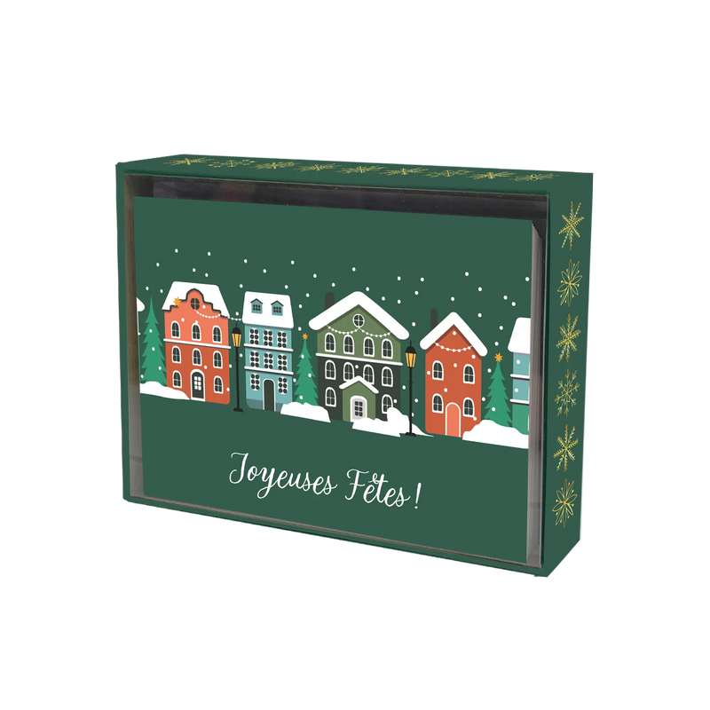 CARTE NOËL ENS./ 20: PETIT VILLAGE