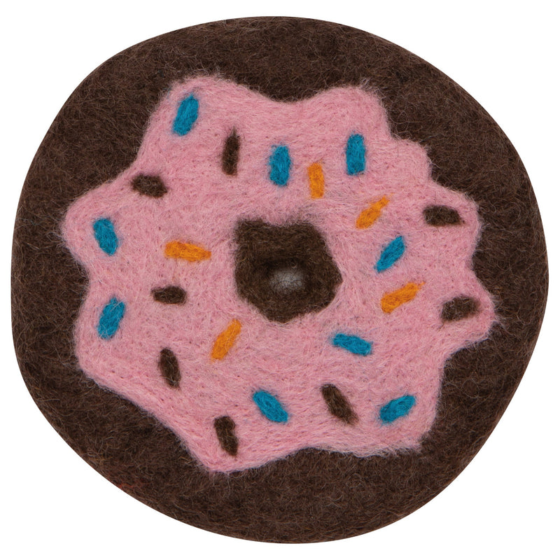 Jubilee - Donuts Felt Coasters Set of 4 Assorted