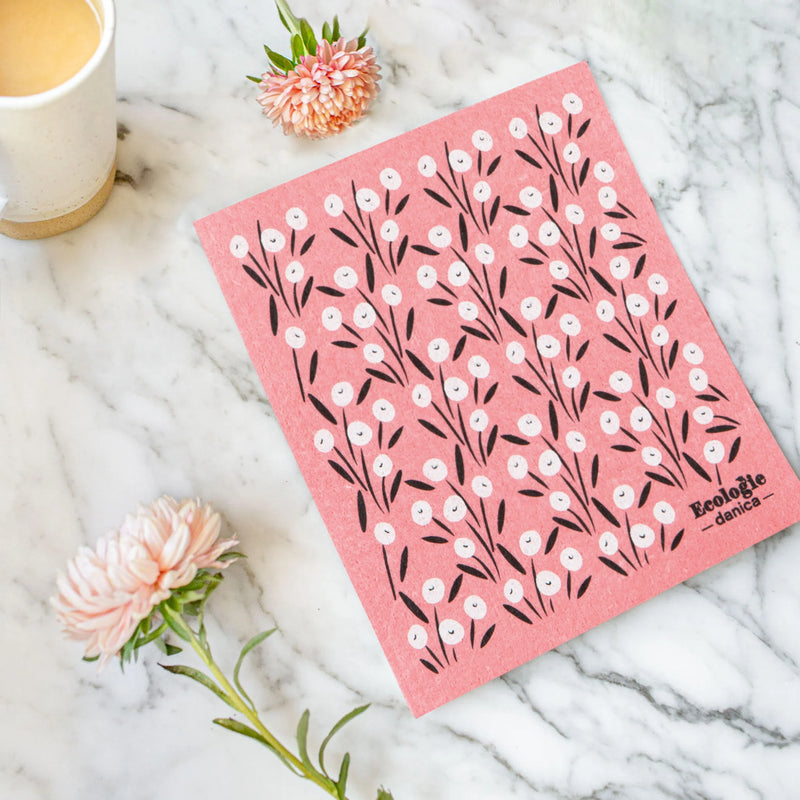 Danica Jubilee - Bouquet Pink Swedish Dishcloth